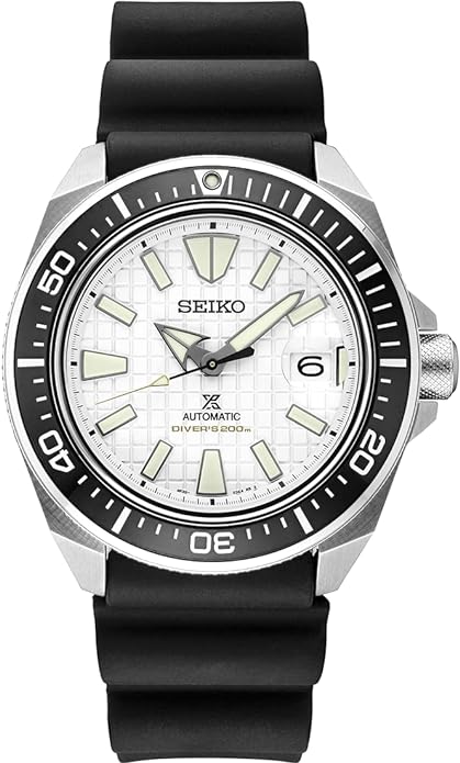 SEIKO SRPG21 Automatic Dive Watch for Men - Prospex Collection - LumiBrite Hands, Magnified Date Calendar - 200M Water Resistant