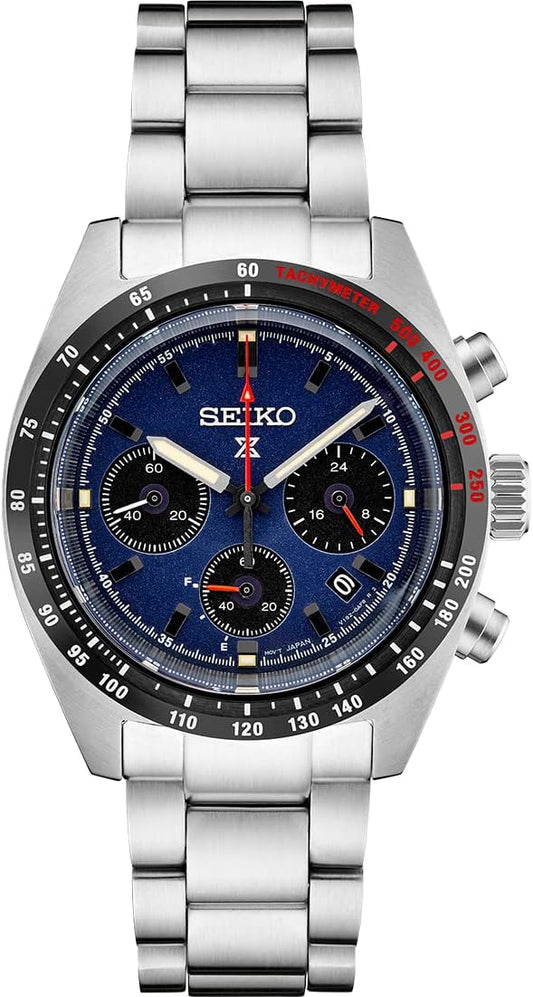 SEIKO Prospex Speedtimer Solar Chronograph Blue Dial Men's Watch SSC815